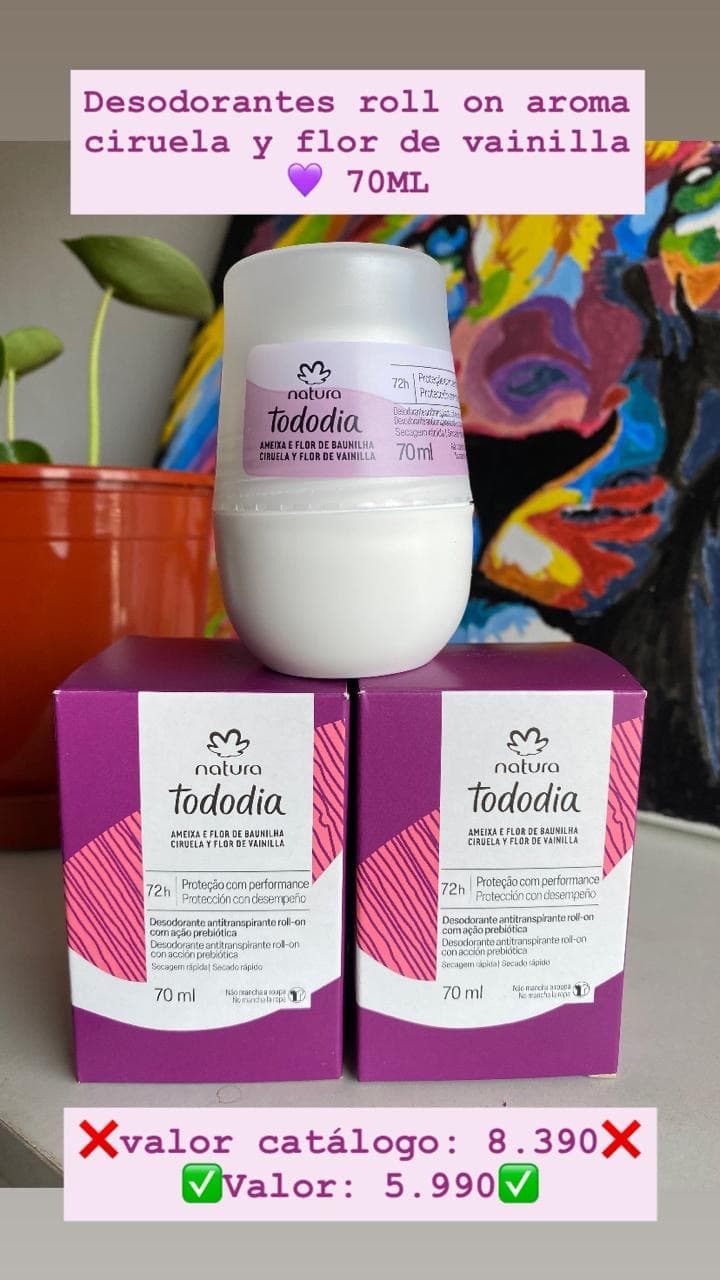 Desodorante ciruela y flor de vainilla