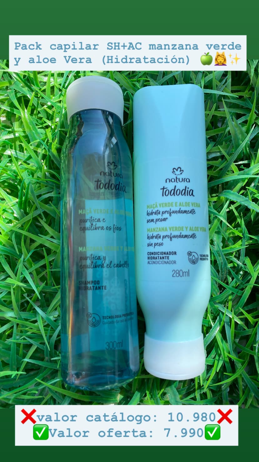 SH+AC manzana verde y aloe Vera